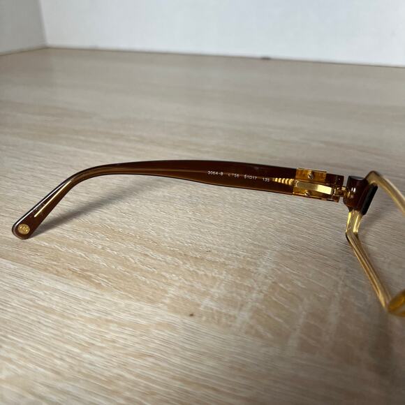 Chanel 3064-B c.756 Eyeglasses Translucent Beige Brown Frames 51-17-135 Italy - Picture 4 of 12